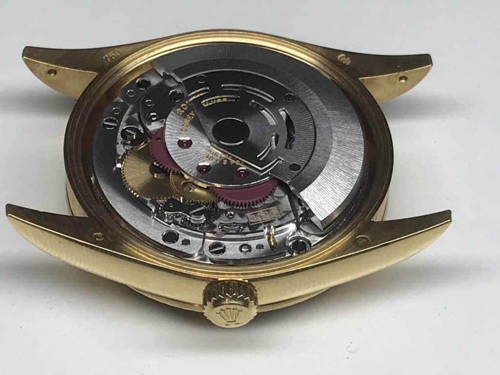 rolex oyster perpetual inside mechanism